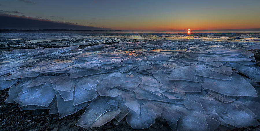 Sheets Of Ice Photograph by Susan Breau