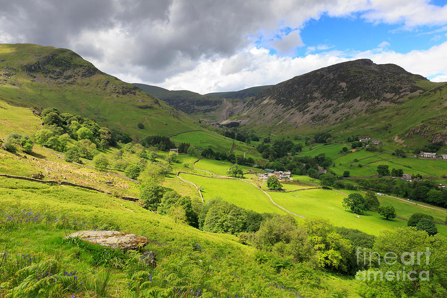 Mountain Photograph - Sheffield Pike the Nab and the disused mine above Glenridding by Louise Heusinkveld