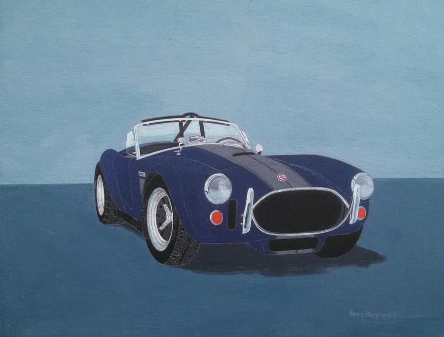 Shelby Cobra Painting by Henry Hargrove Jr