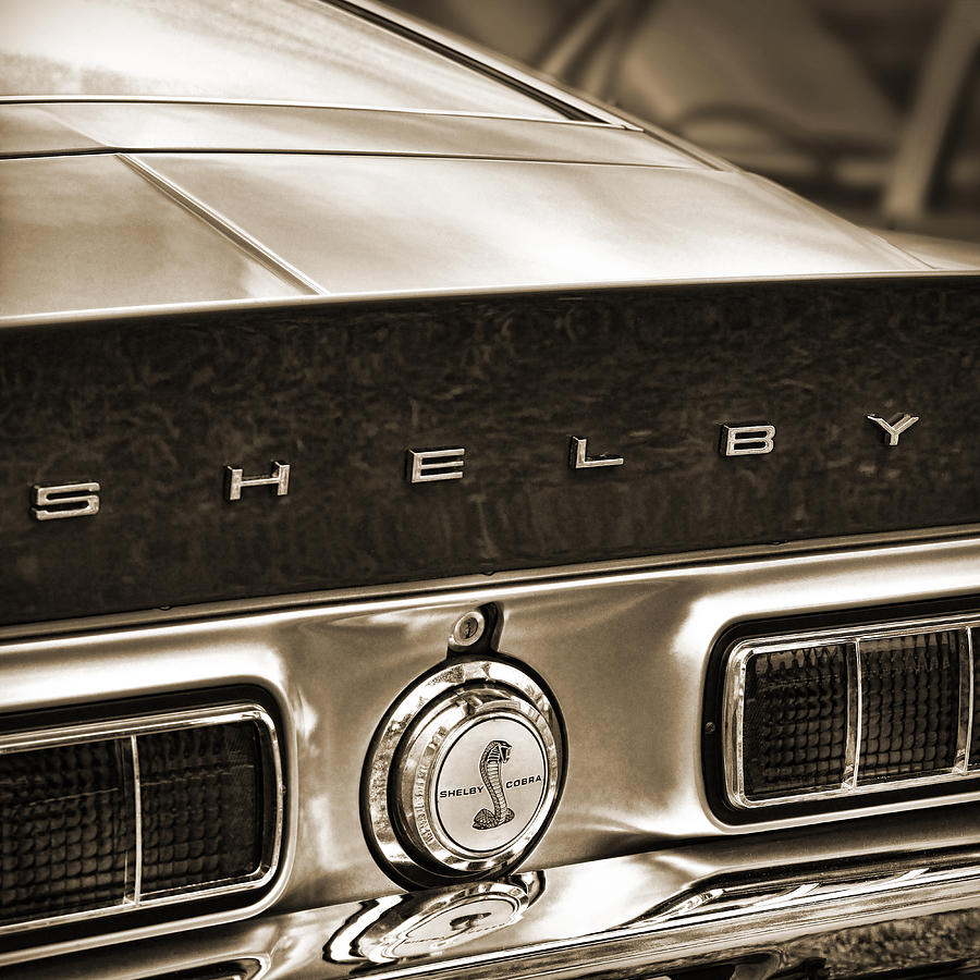 Shelby Cobra Sepia Photograph by Gordon Dean II