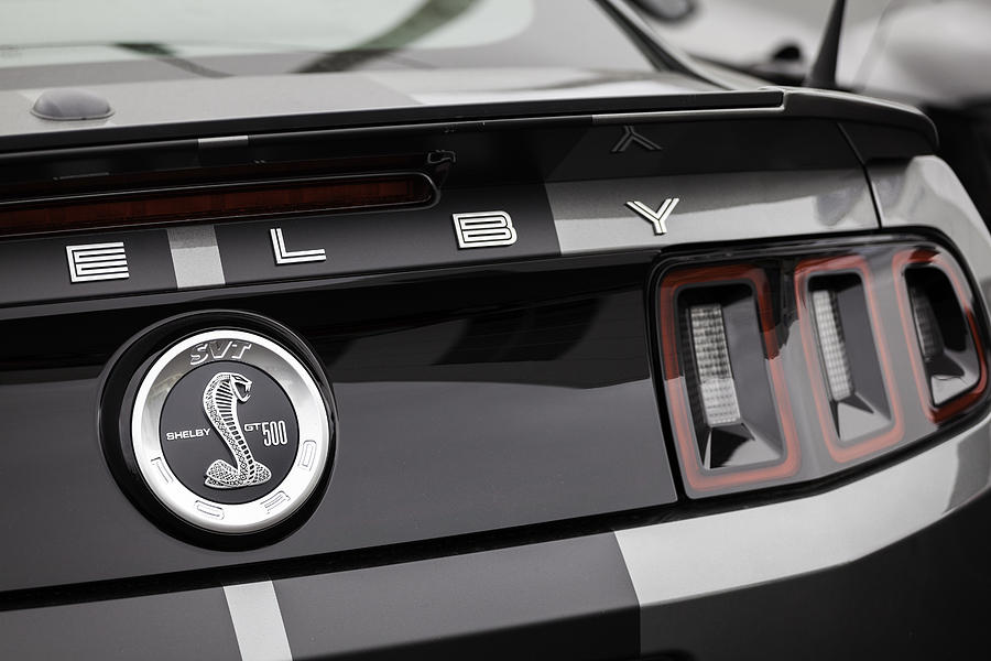 Shelby GT500 Rear Badging Photograph by Tomeng