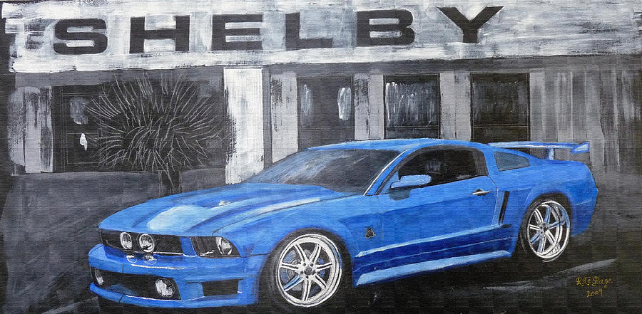 Shelby Mustang Painting by Richard Le Page