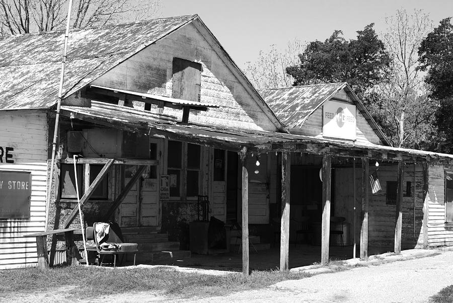 Shelby Store BW Photograph by Connie Fox