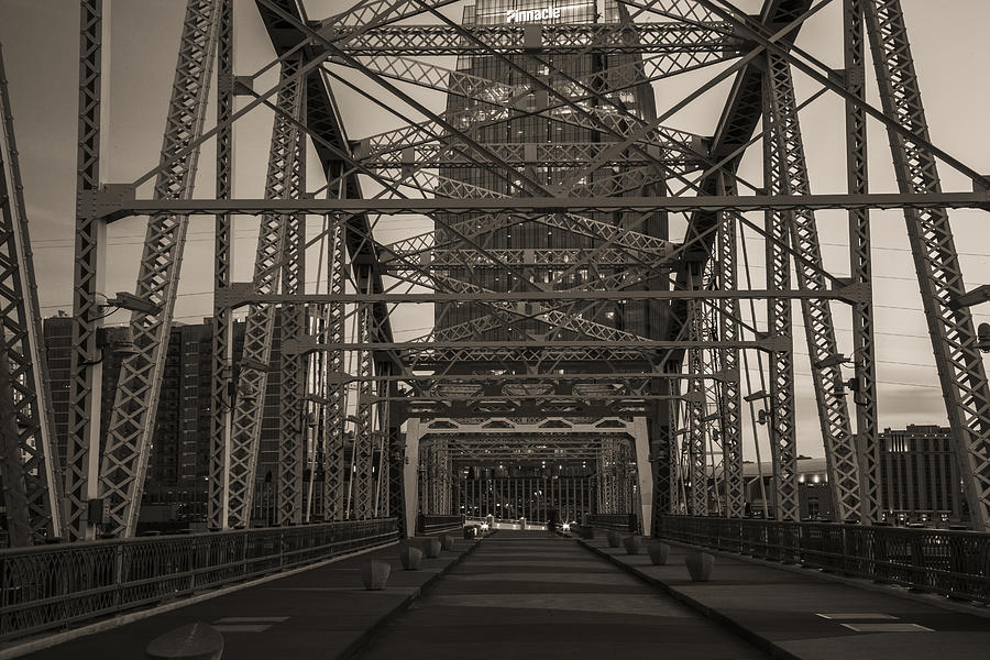 Shelby Street Pedestrian Bridge - Nashville TN  Photograph by John McGraw