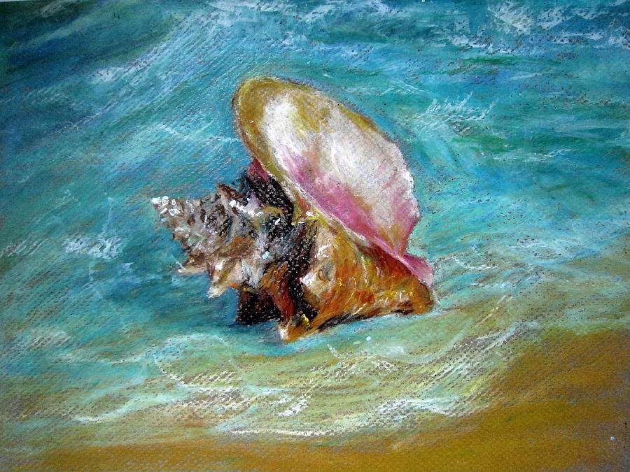 Shell Beach Painting by Jieming Wang