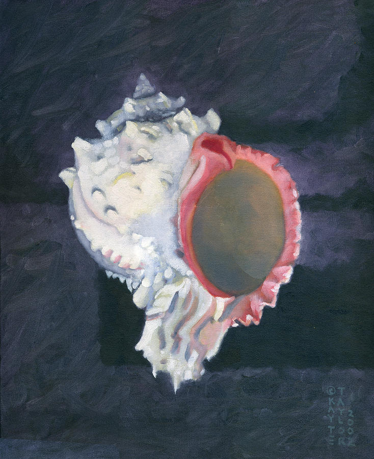 Shell in Opaque Sea Painting by Katherine Miller