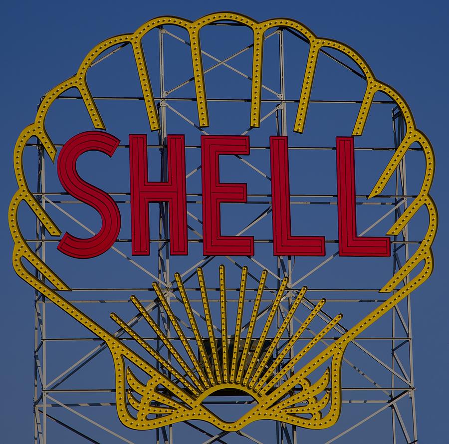 Shell Sign Cambridgeside Photograph