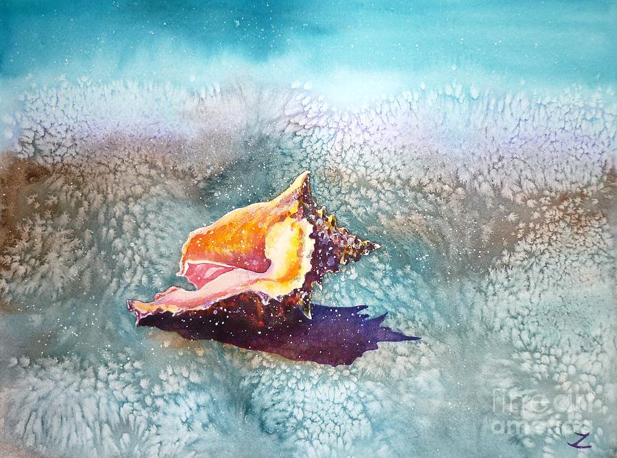 Shell Painting by Zaira Dzhaubaeva
