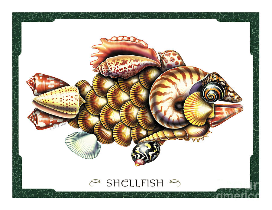Shellfish Painting by JQ Licensing