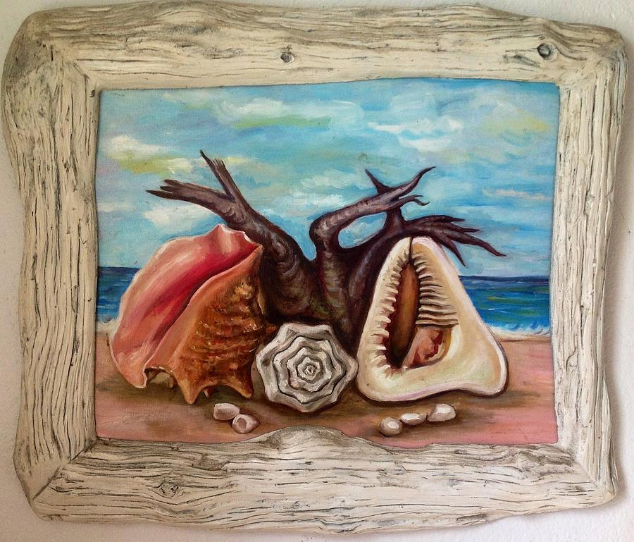 Shells Painting by Katerina Kovatcheva