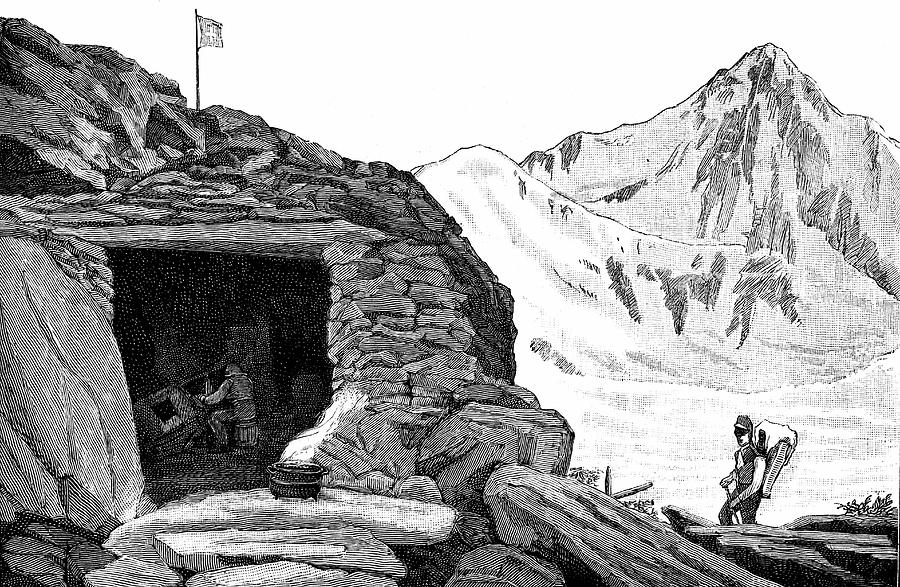 Shelter On Aar Glacier Photograph by Universal History Archive/uig