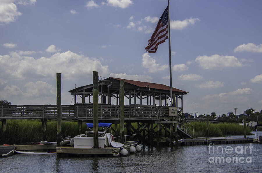 Shem Creek Bar and Grill Photograph by Dale Powell