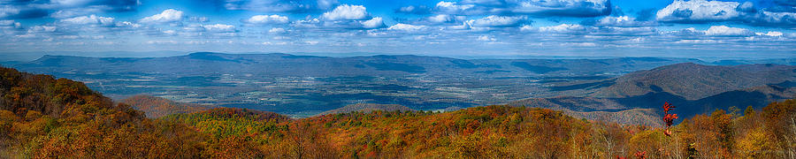 Shenandoah Valley In Autumn Panorama Photograph by Phil Abrams