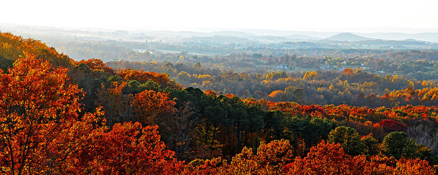 Shenandoah Valley Fall Panorama Photograph by Lynn Bauer