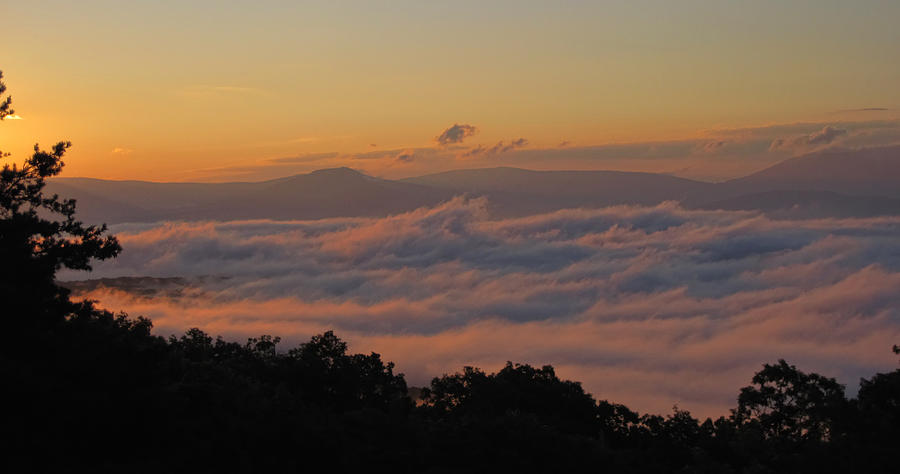 Shenandoah Valley Sea of Clouds Photograph by Lara Ellis