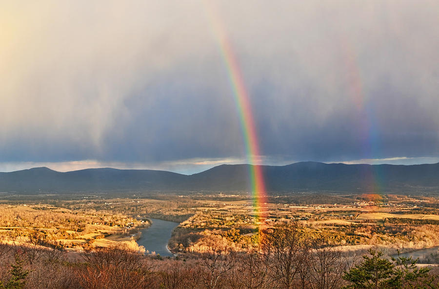 Shenandoah Valley Winter Rainbow Photograph by Lara Ellis