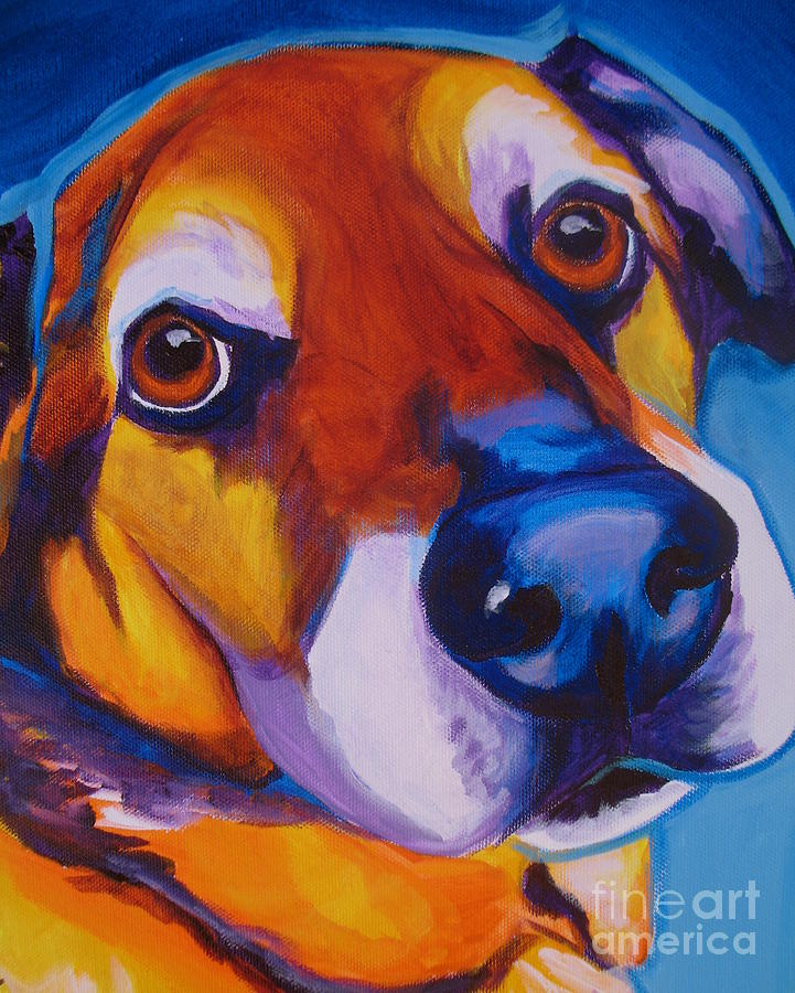 Shepherd Mix - Dundas Painting by Dawg Painter
