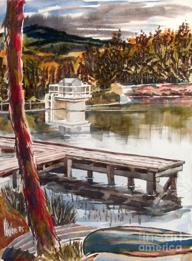 Shepherd Mountain Lake in Twilight Painting by Kip DeVore
