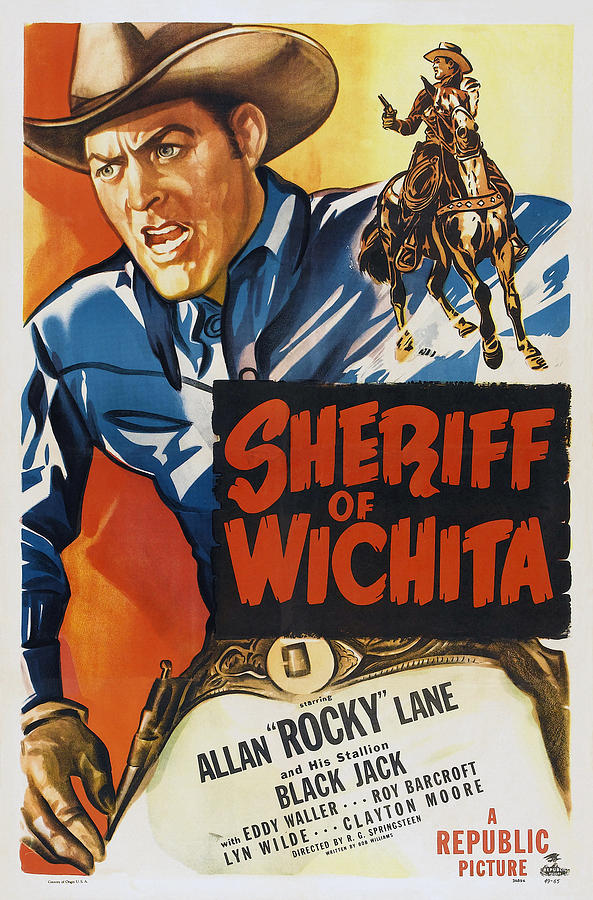 Movie Photograph - Sheriff Of Wichita, L-r Allan Rocky by Everett