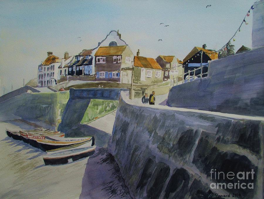 Sheringham Seafront Circa 1975 Painting by Martin Howard