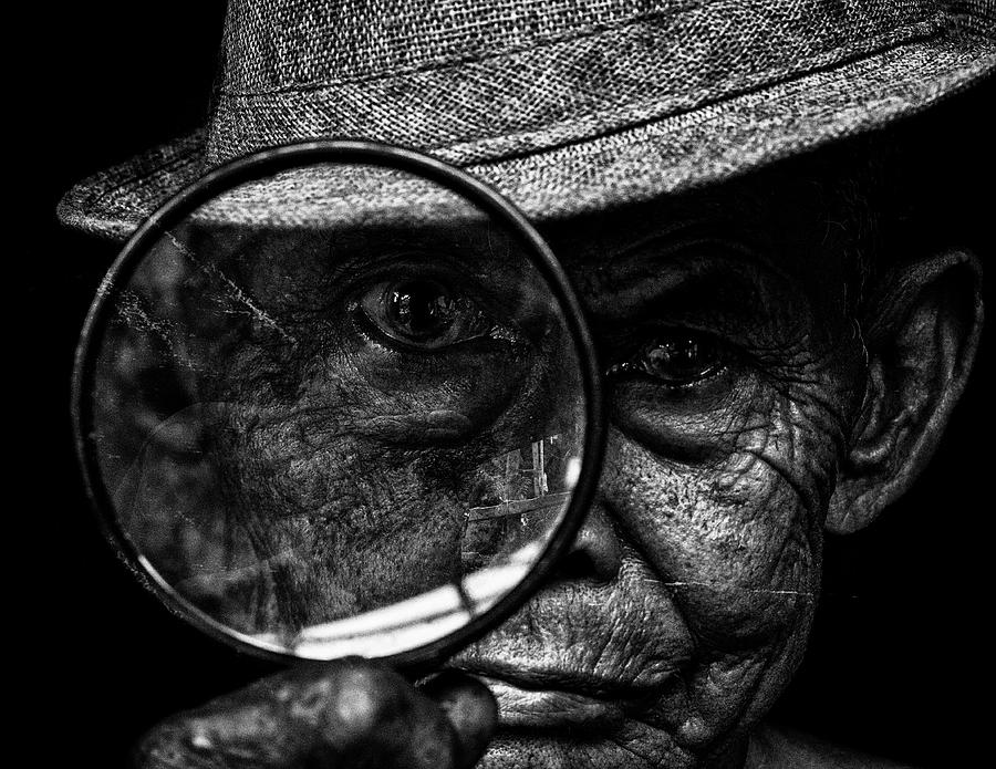 Black And White Photograph - Sherlock by Andi Halil