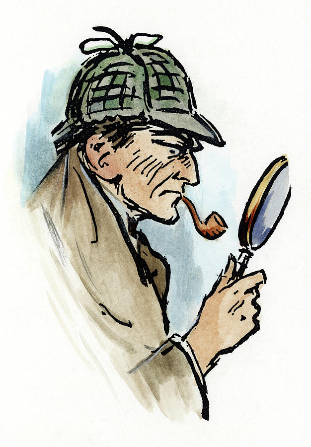 Sherlock Holmes, C1905 Drawing by Granger Fine Art America