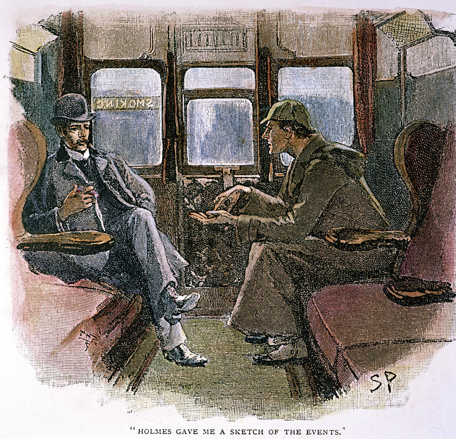Sherlock Holmes Sherlock With Dr Drawing by Granger