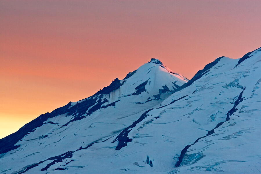 Sherman Peak on Mount Baker Photograph by Michael Russell