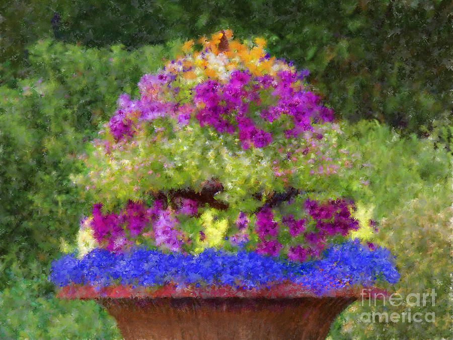Sherris Flower Cascade Digital Art by L J Oakes
