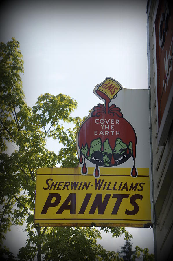 Vintage Photograph - Sherwin Williams by Laurie Perry