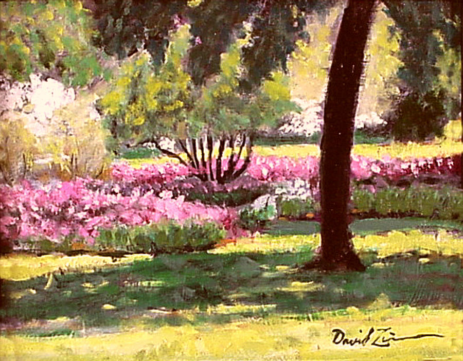 Sherwood Gardens Painting - Sherwood Shadows by David Zimmerman