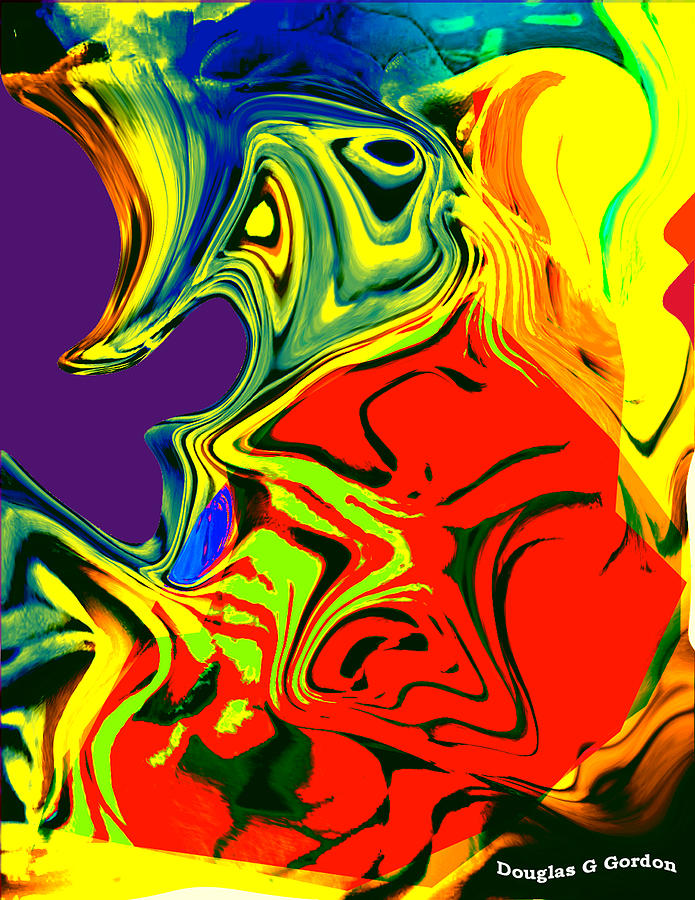 Abstract Digital Art - Shes a little different than I remembered by Douglas G Gordon