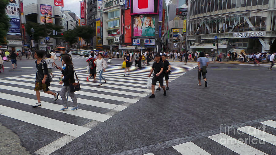 Shibuya Crossing Photograph by David Bearden