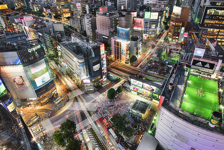Shibuya Scramble Crossing, Tokyo Photograph by Image Provided by Duane Walker