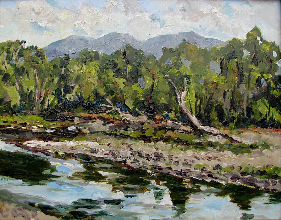 Shields River Painting by Les Herman