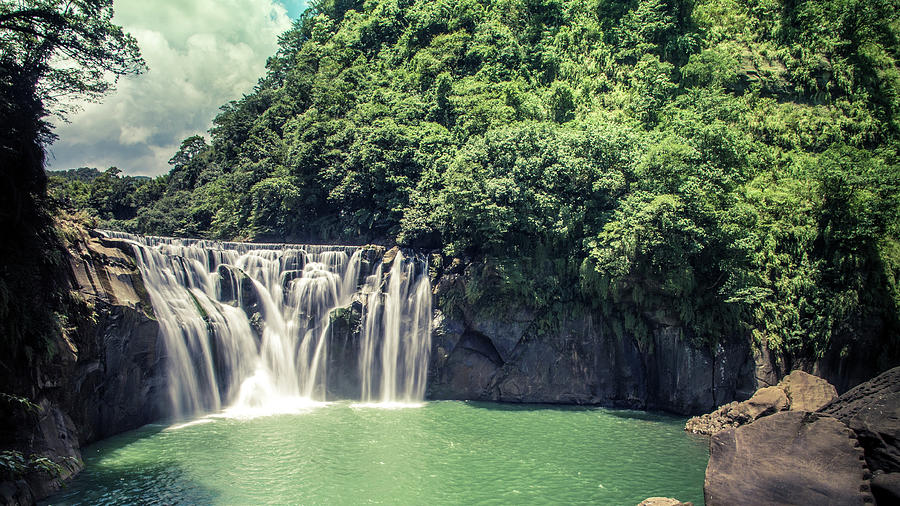 Nature Photograph - Shifen Waterfall by Cjfan