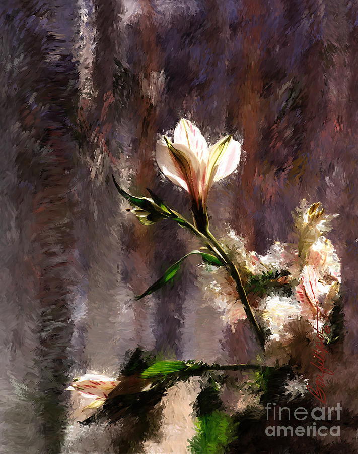 Flowers Still Life Painting - Shimmering Bouquet by Bon and Jim Fillpot