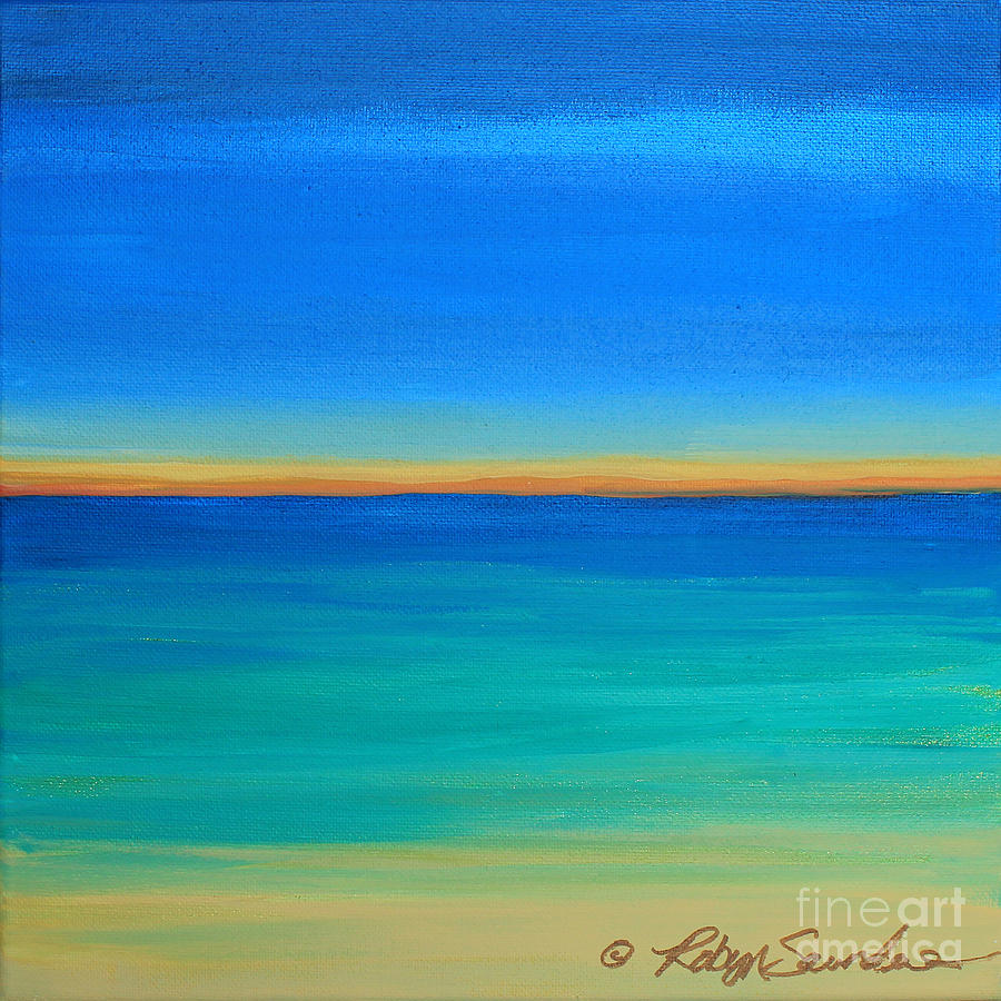 Shimmering Sea #2 Painting by Robyn Saunders