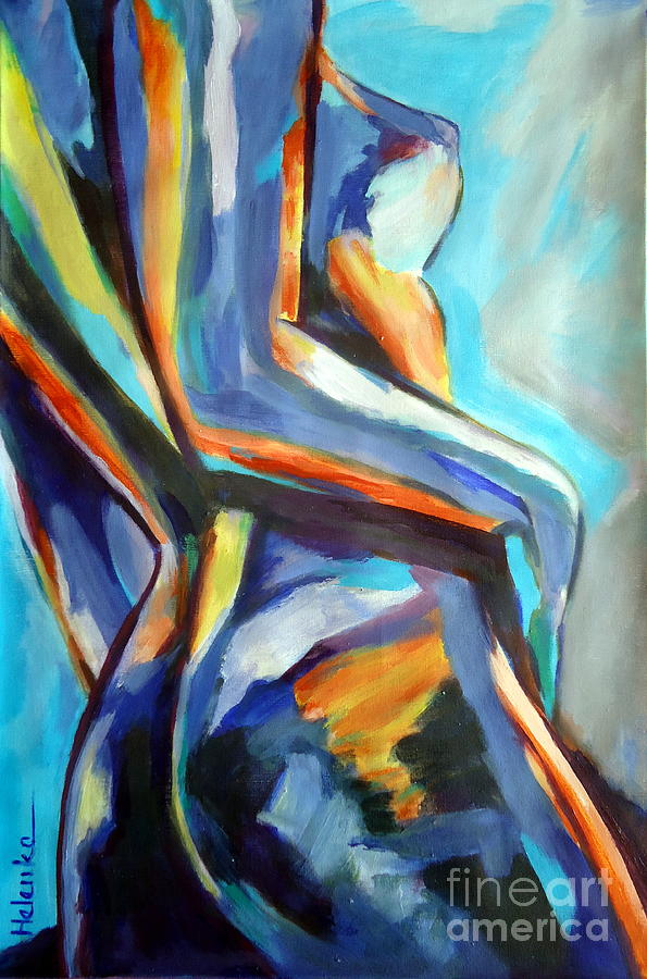 Nude Painting - Shine by Helena Wierzbicki