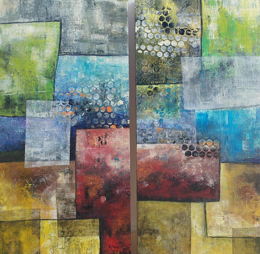 Abstract Painting - Shingles by Maurice Dilan