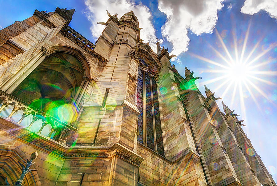 Paris Photograph - Shining on La Sainte-Chapelle by Tim Stanley