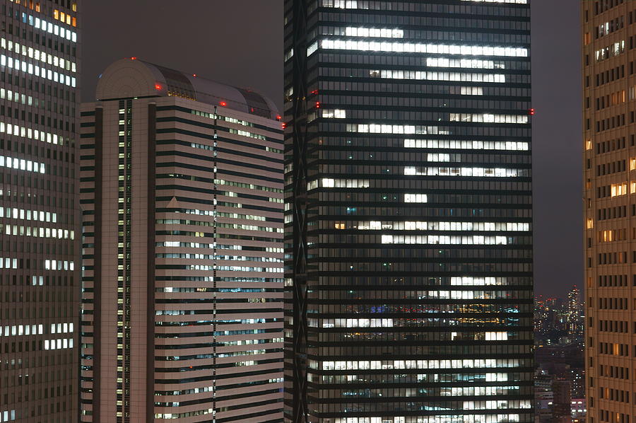 Shinjuku Buildings by Futoshi Takeuchi