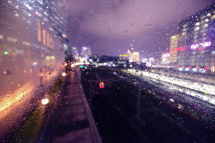 Shinjuku Station In Rain Photograph by Hidehiko Sakashita