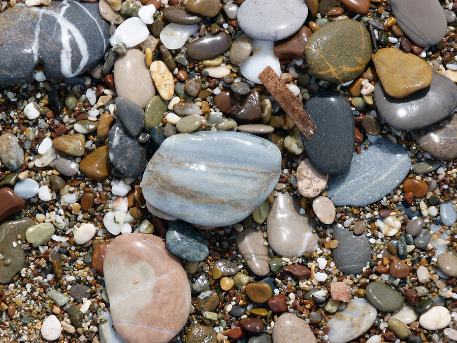 Shiny Pebbles Photograph by Lynn Bolt