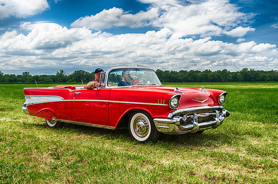 Shiny Red Chevy Photograph by Guy Whiteley