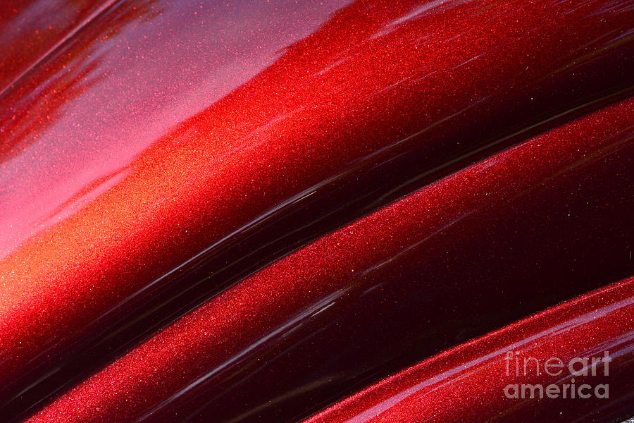 Shiny Red Hotrod Photograph by Dean Ferreira