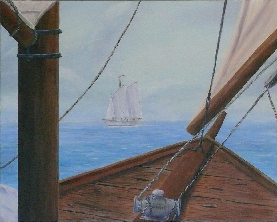 Ship Ahoy Painting by William Stewart