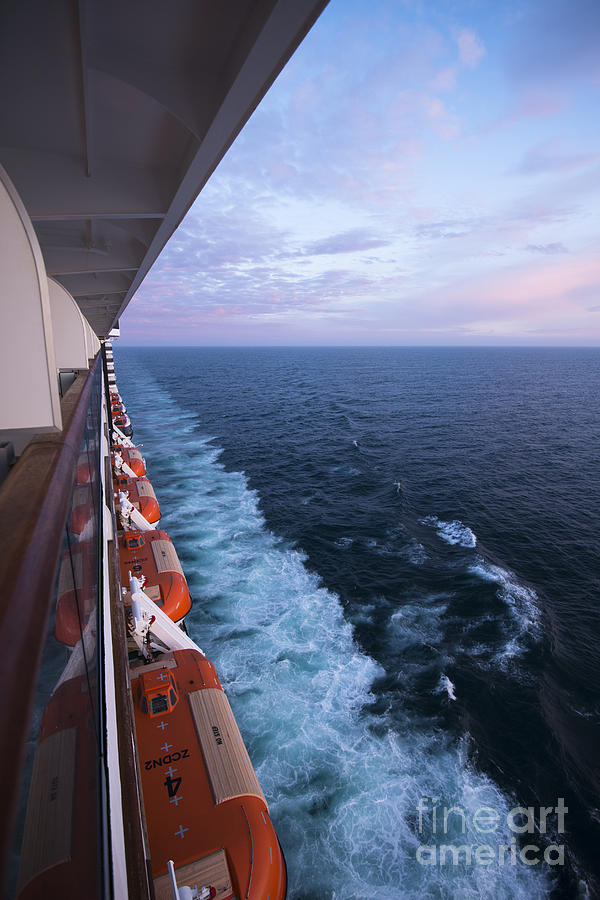 Ship Boats Sea Horizon Photograph by Anne Gilbert