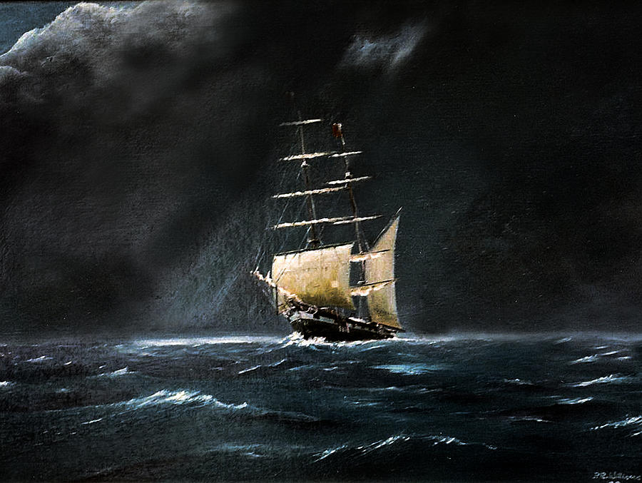 Teme Marine - Pagina 2 Ship-in-a-storm-at-night-paul-williams