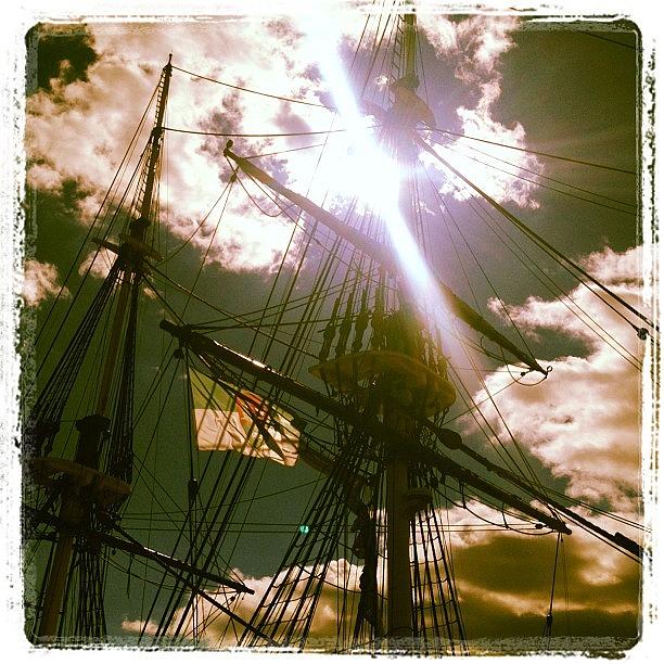 Patriot Photograph - #ship #salemharbor #clouds #patriot by Peter Mcclintock